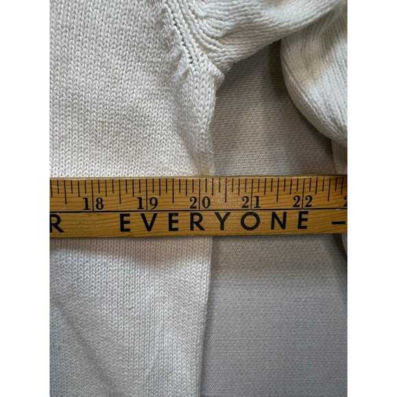 Lands' End Direct Merchants Womens Button Up Cardigan Sweater XL? White - Picture 8 of 10